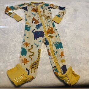 Kids Bamboo Animal Print One Piece Pajama